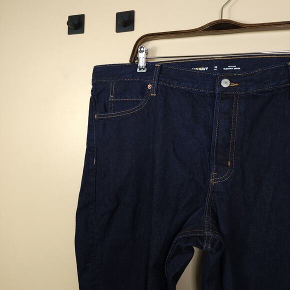 Old Navy Mid-Rise Button-Fly Slouchy Taper Black Cropped Jeans Size 18T - Picture 3 of 11